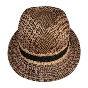 APT 9 Black & Tan Fedora Hat